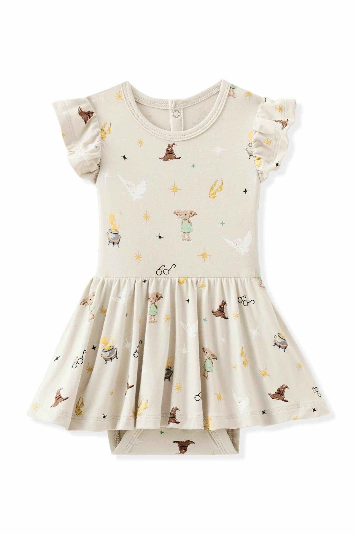 Twirl Bodysuit Dress in Starry Icon | Kyte Baby