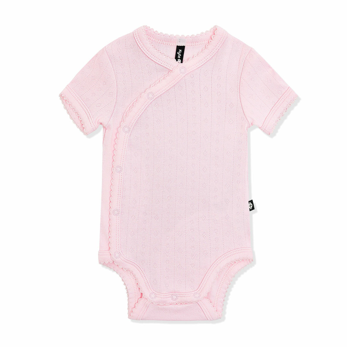 Pointelle Kimono Bodysuit in Sakura | Kyte Baby