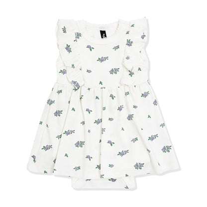Pointelle Bodysuit Dress in Spray Rose | Kyte Baby