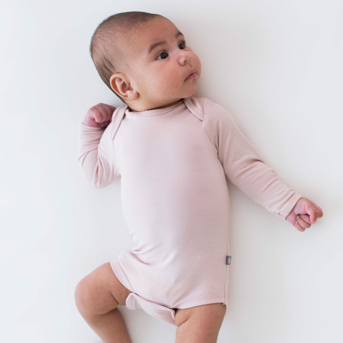 Long Sleeve Bodysuit in Blush | Kyte Baby