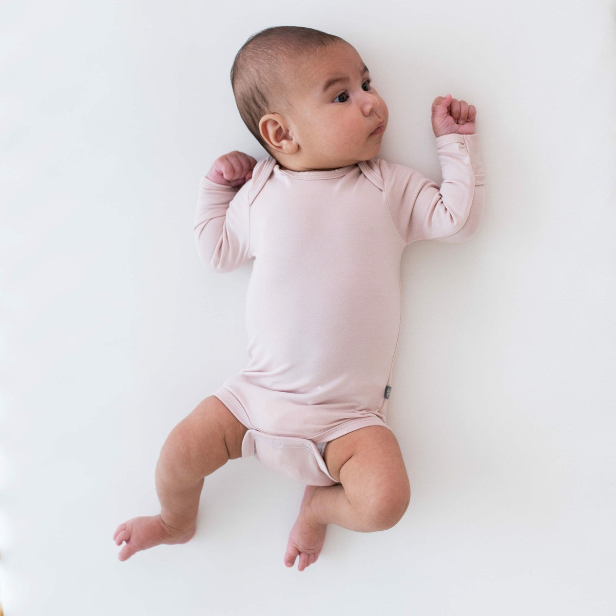 Long Sleeve Bodysuit in Blush | Kyte Baby