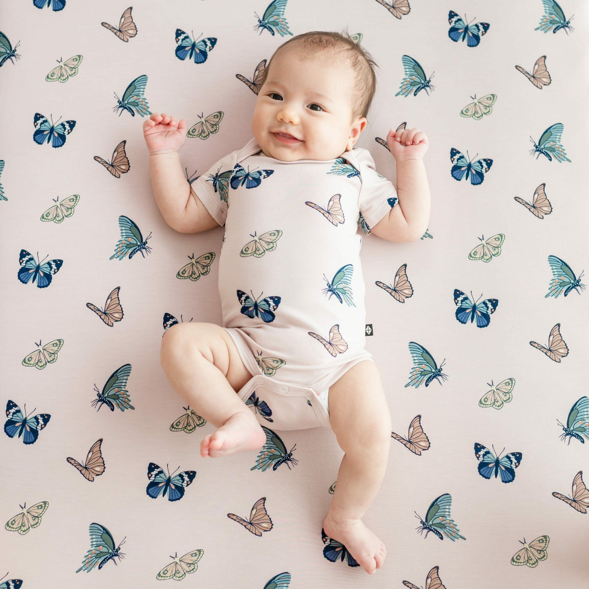 Bodysuit in Blush Butterfly | Kyte Baby