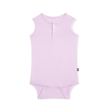 Sleeveless Bodysuit in Thistle | Kyte Baby
