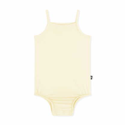 Spaghetti Strap Leotard in Chamomile | Kyte Baby