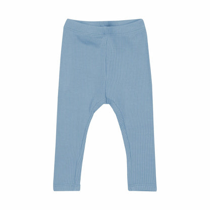 Ribbed Leggings in Slate | Kyte Baby