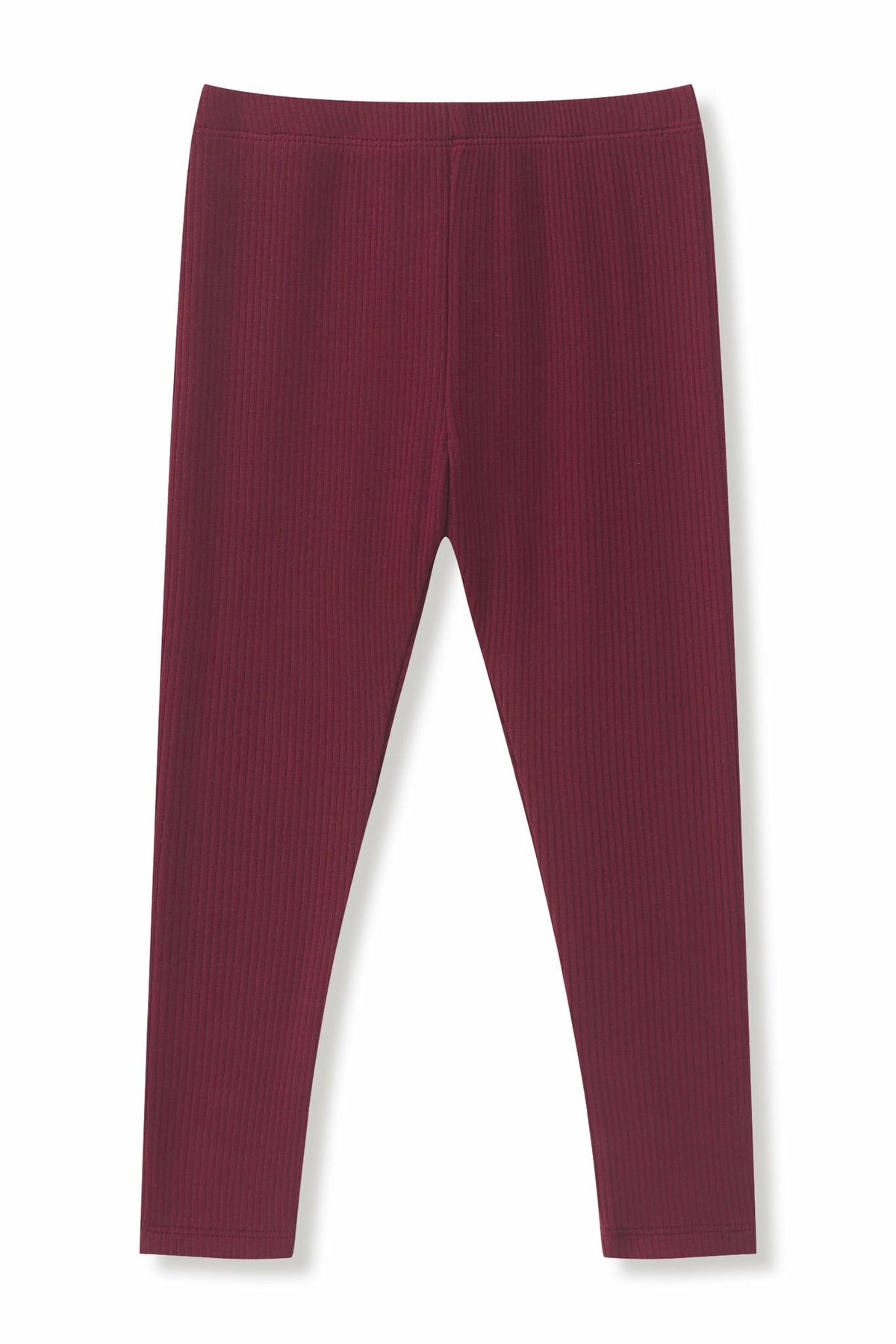 Ribbed Leggings in Burgundy | Kyte Baby