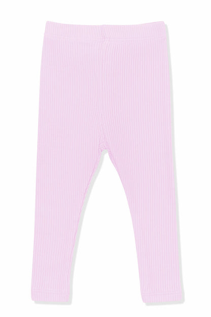 Ribbed Leggings in Thistle | Kyte Baby