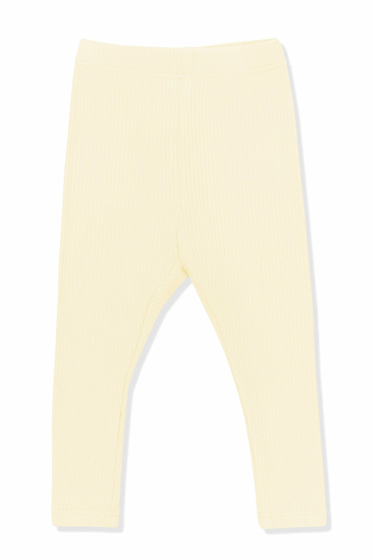 Ribbed Leggings in Chamomile | Kyte Baby