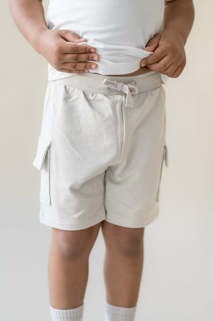 Cargo Short in Oat | Kyte Baby