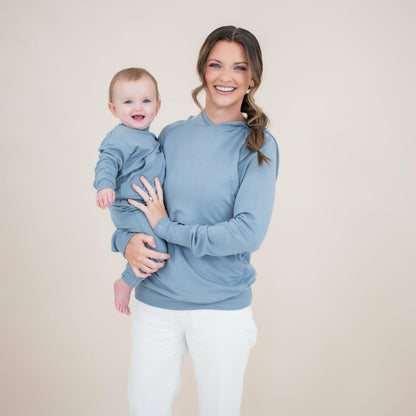 French Terry Jogger Set in Slate | Kyte Baby