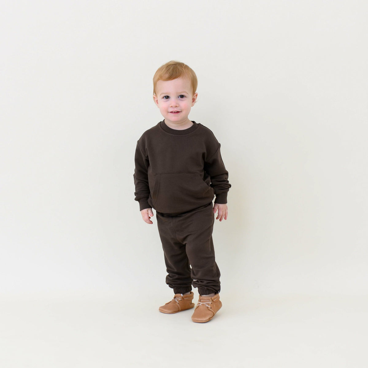 French Terry Jogger Set in Espresso | Kyte Baby