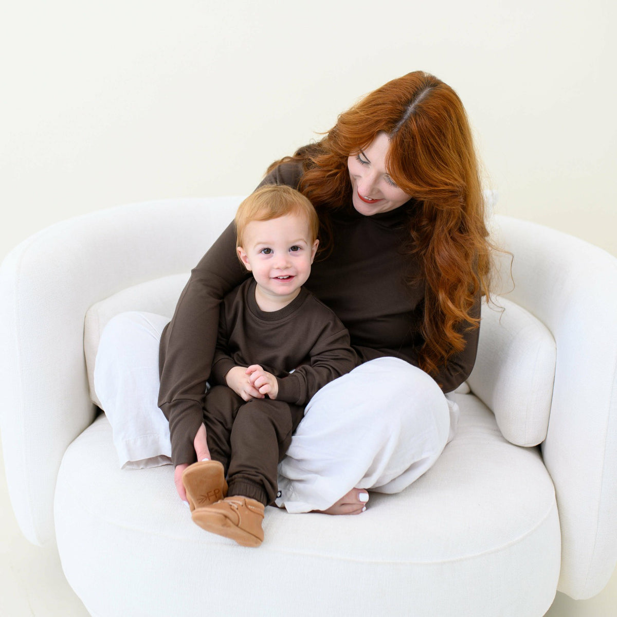 French Terry Jogger Set in Espresso | Kyte Baby