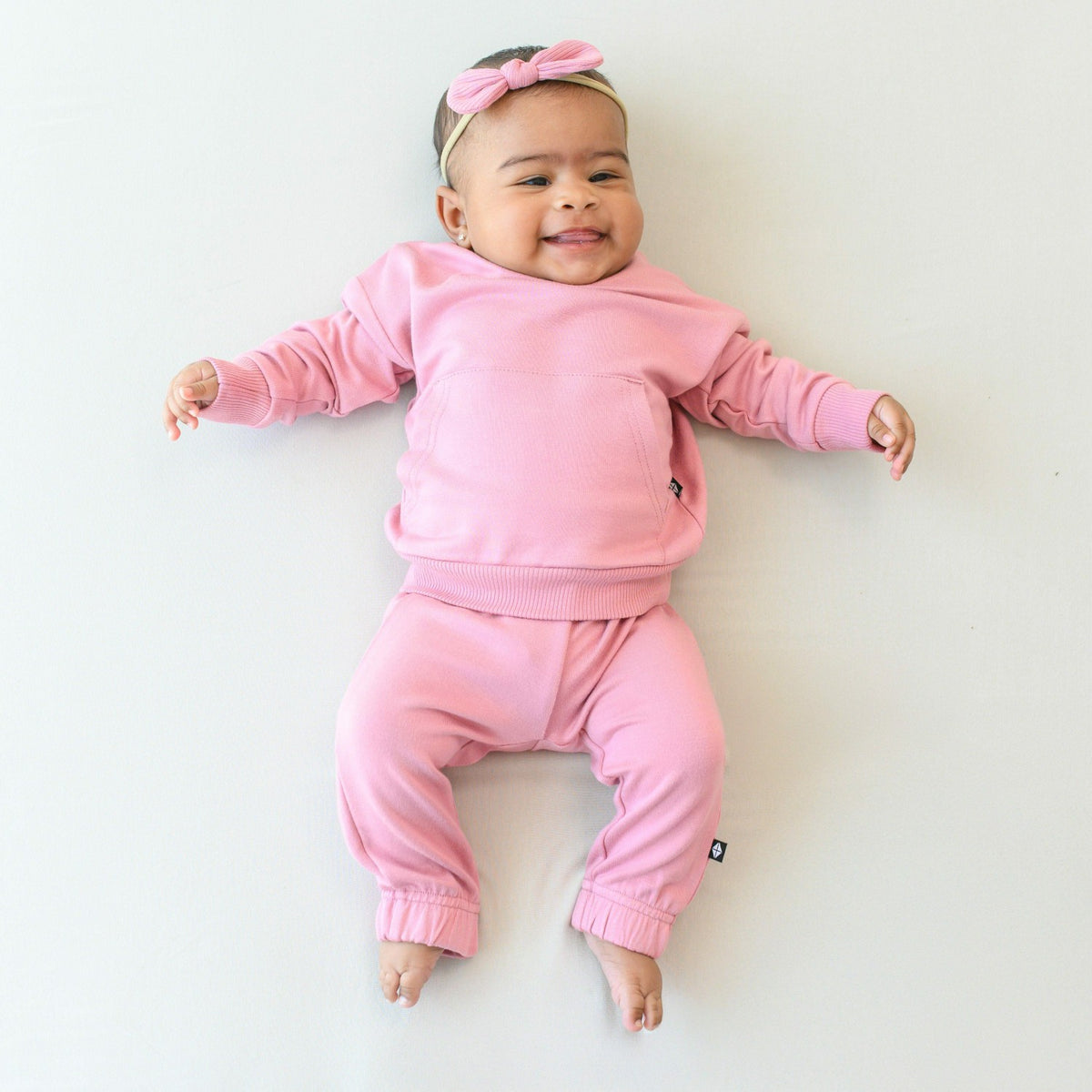French Terry Jogger Set in Apple Blossom | Kyte Baby