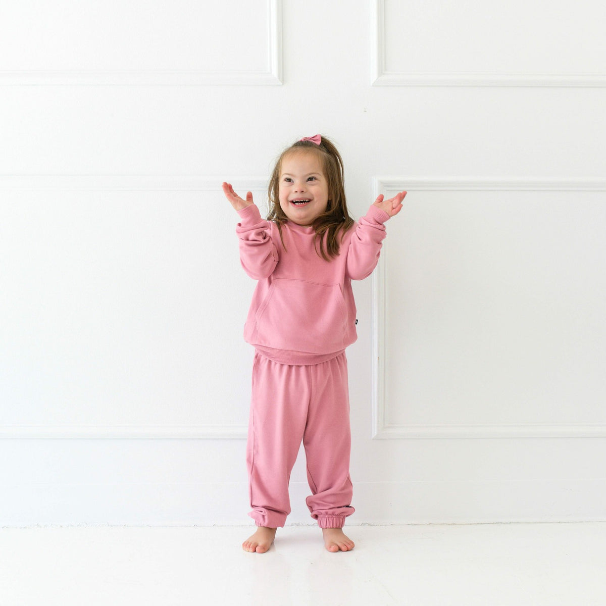 French Terry Jogger Set in Apple Blossom | Kyte Baby