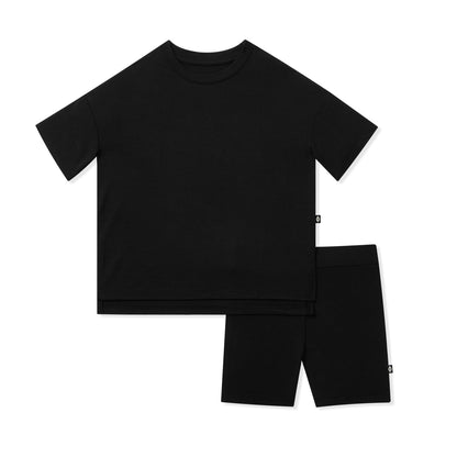 Toddler Biker Short Set in Midnight | Kyte Baby