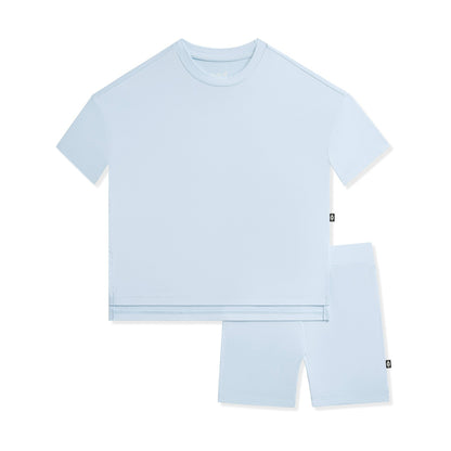 Toddler Biker Short Set in Breeze | Kyte Baby