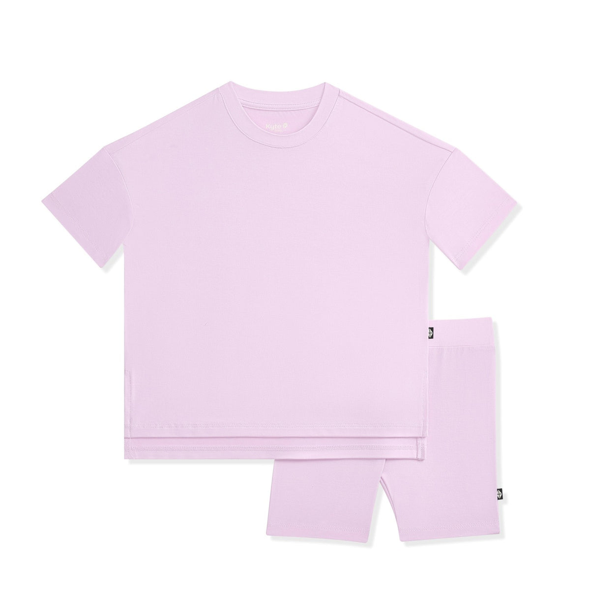 Toddler Biker Short Set in Thistle | Kyte Baby