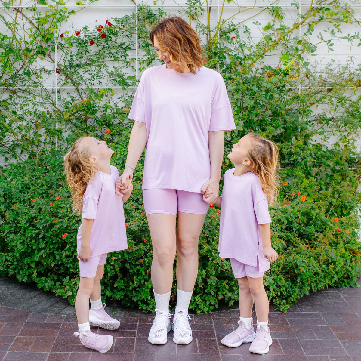 Toddler Biker Short Set in Thistle | Kyte Baby