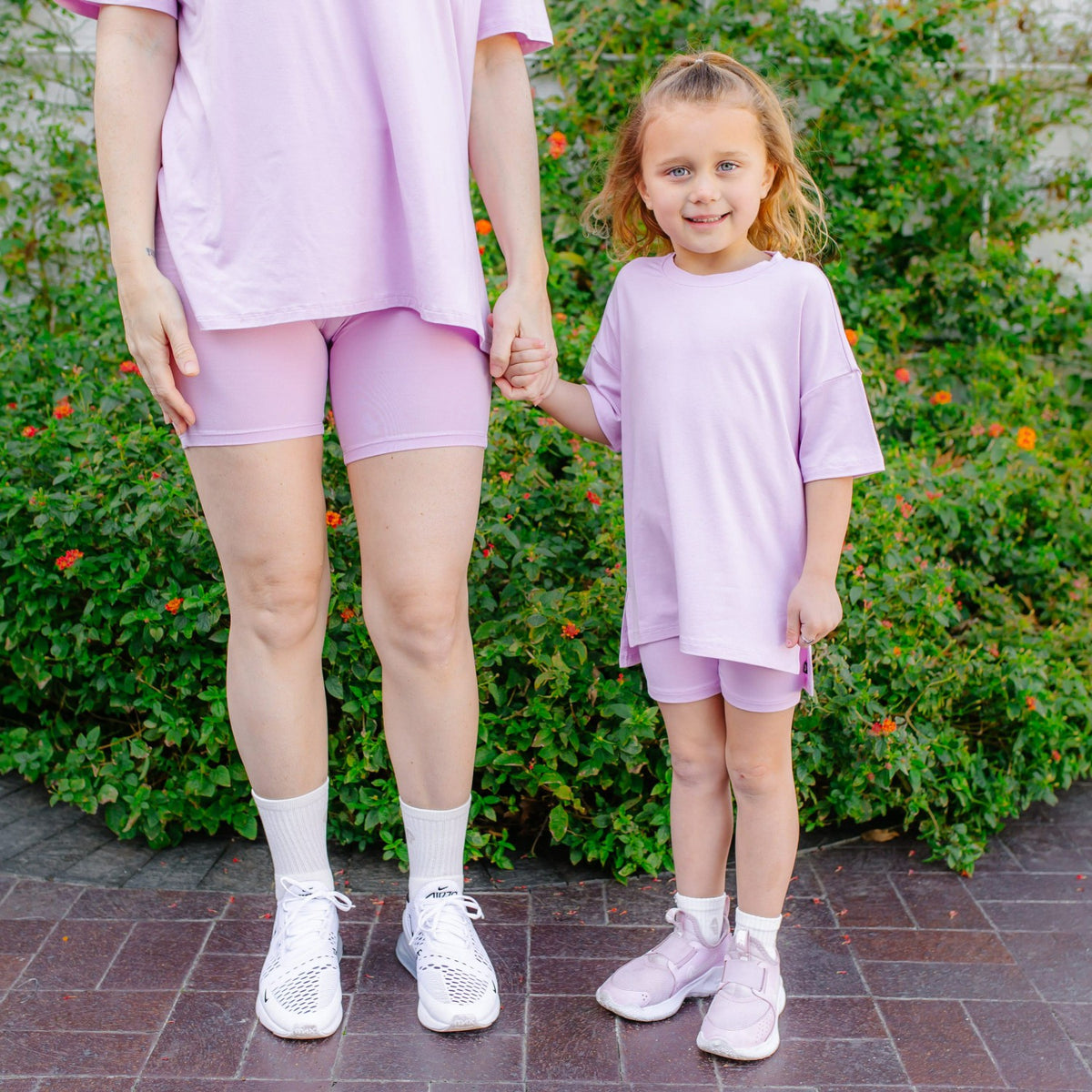Toddler Biker Short Set in Thistle | Kyte Baby