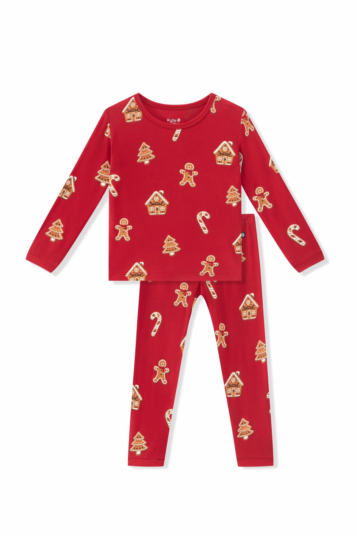 Long Sleeve Pajamas in Gingerbread | Kyte Baby