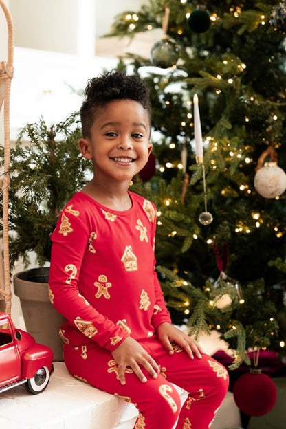 Long Sleeve Pajamas in Gingerbread | Kyte Baby