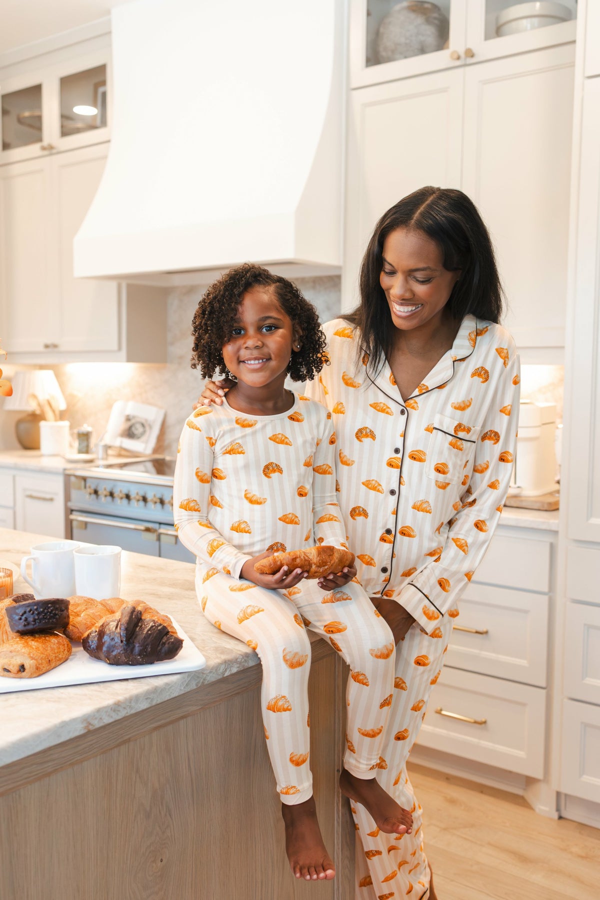 Long Sleeve Pajamas in Croissant | Kyte Baby