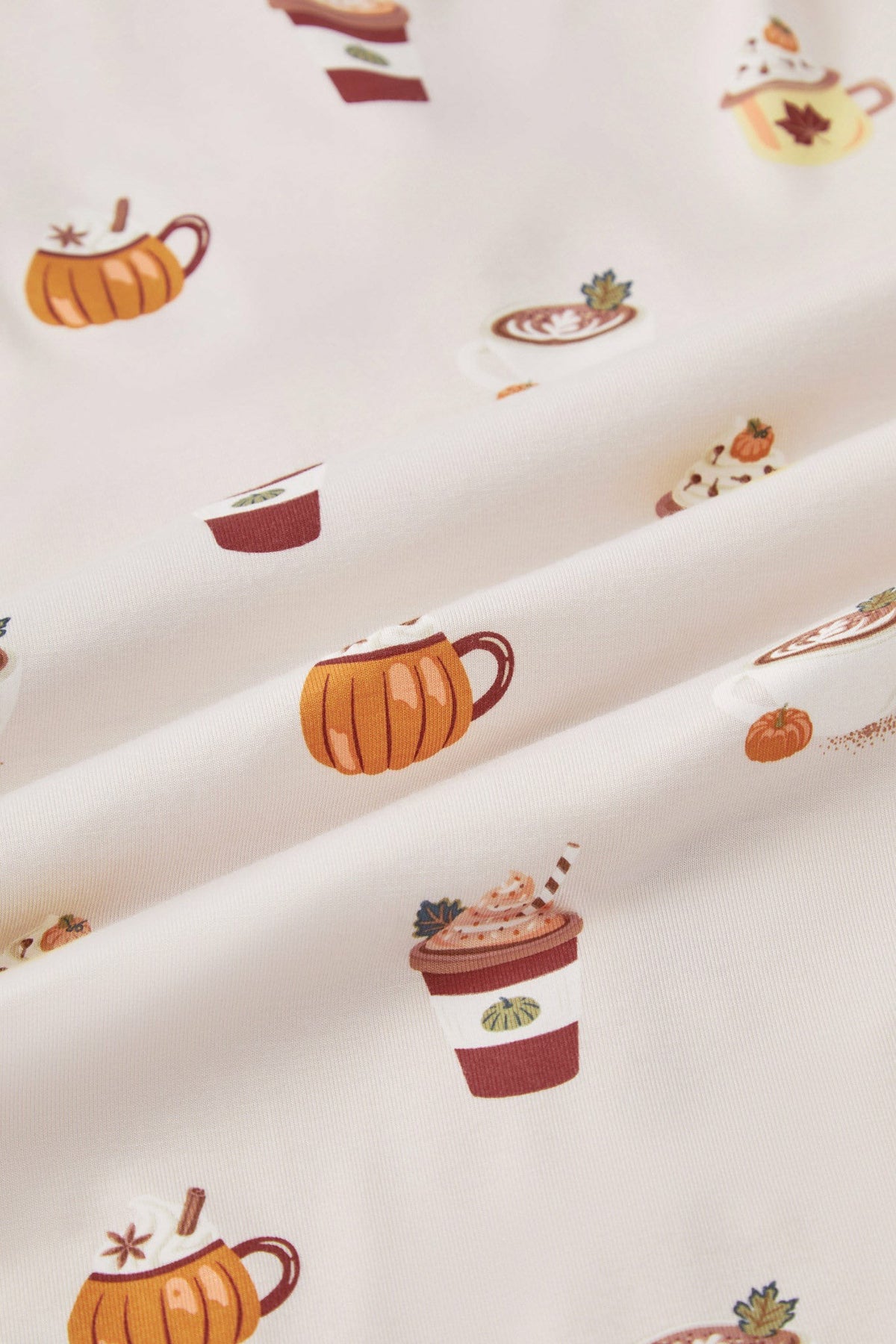 Long Sleeve Pajamas in Pumpkin Spice Latte | Kyte Baby