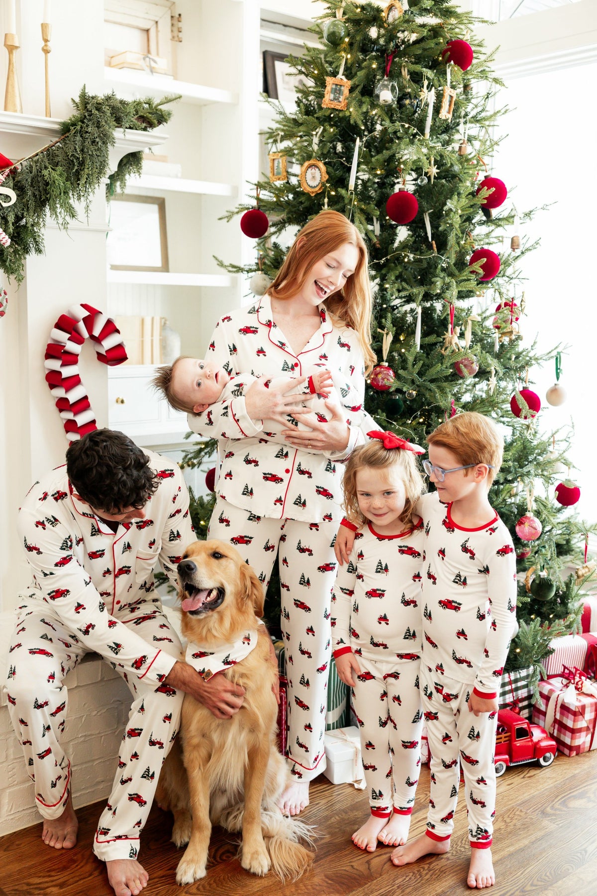 Long Sleeve Pajamas in Holiday Tree Farm | Kyte Baby