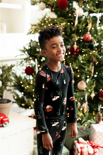 Long Sleeve Pajamas in Winter Wonderland | Kyte Baby