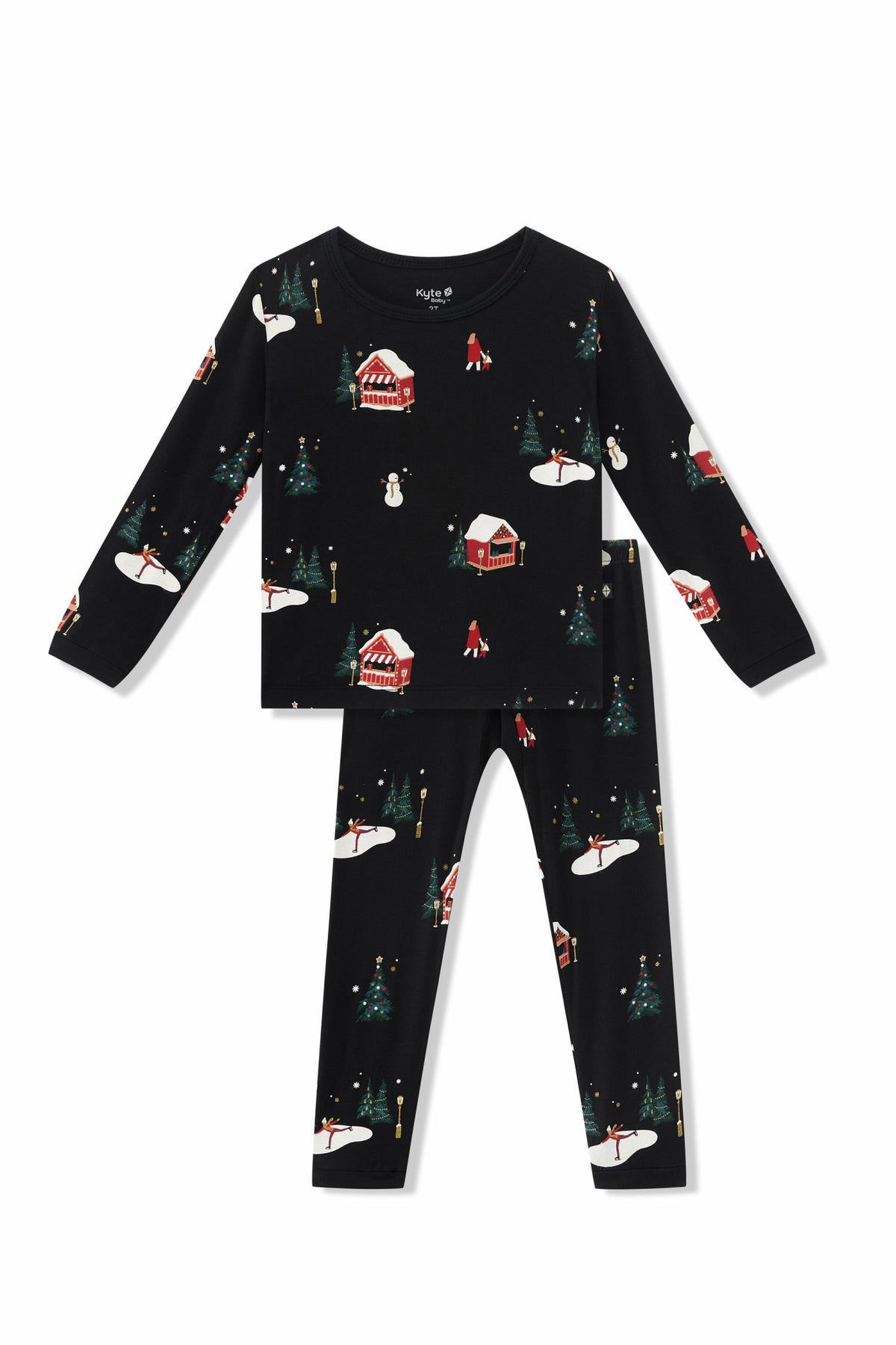 Long Sleeve Pajamas in Winter Wonderland | Kyte Baby