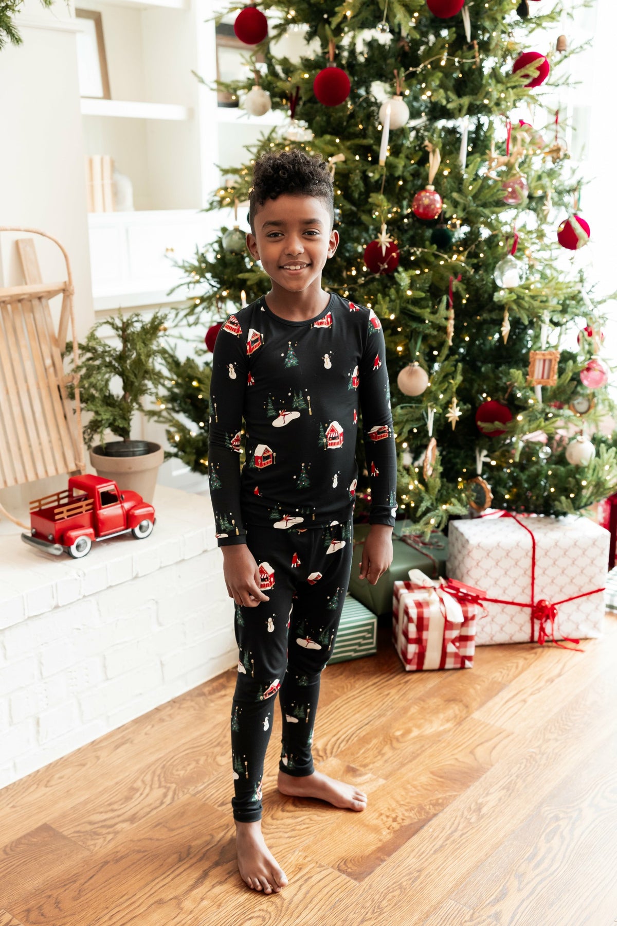 Long Sleeve Pajamas in Winter Wonderland | Kyte Baby