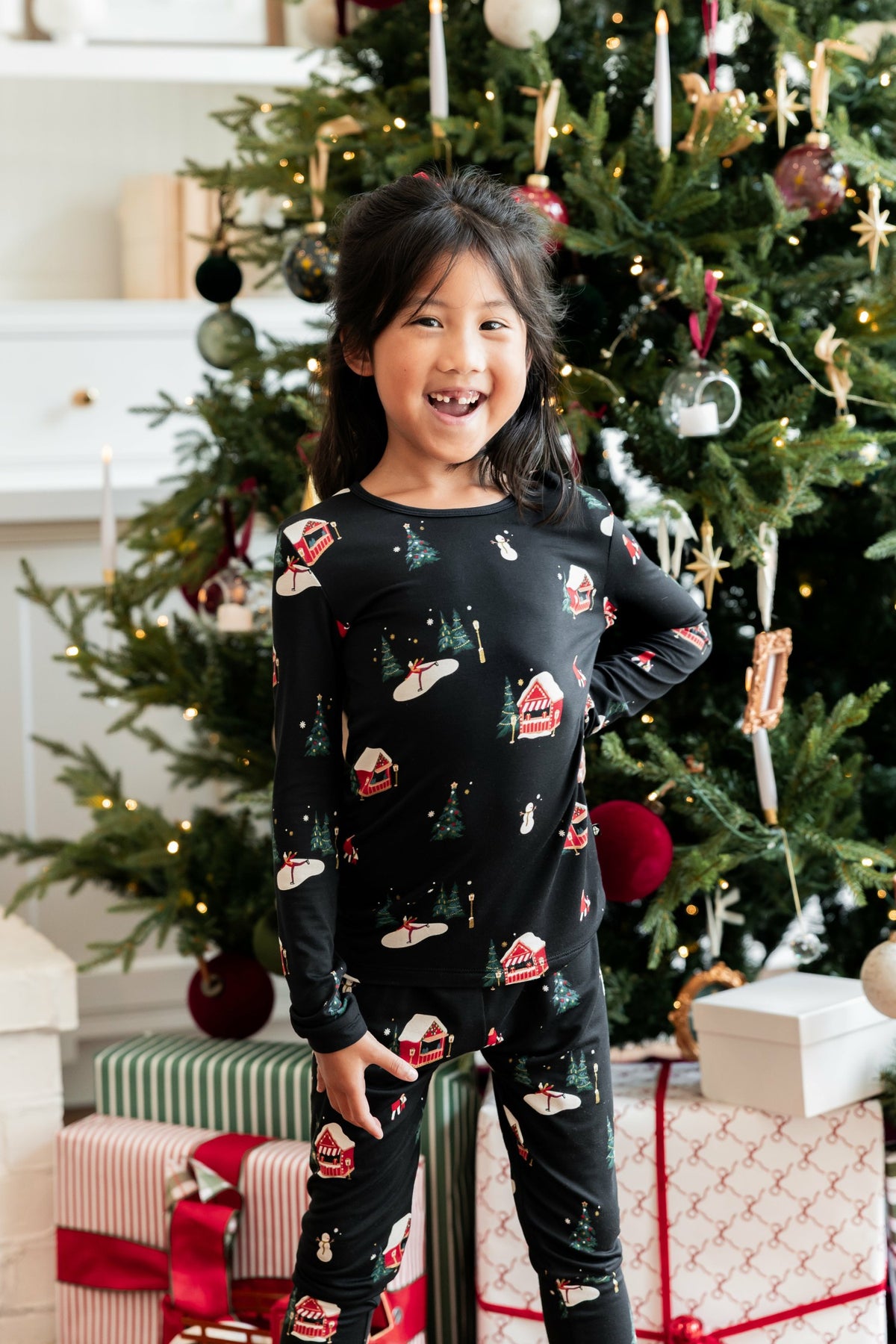 Long Sleeve Pajamas in Winter Wonderland | Kyte Baby
