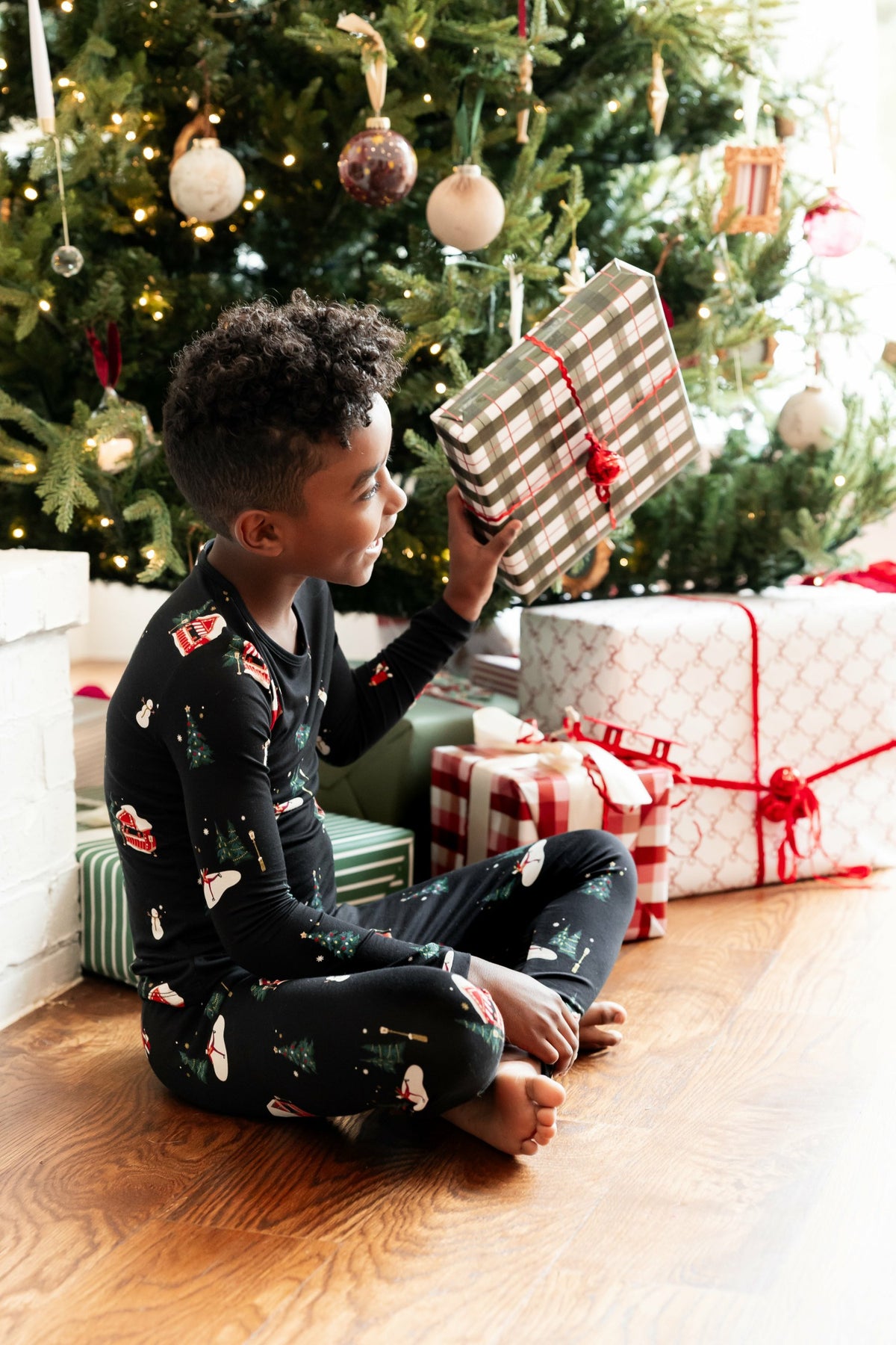 Long Sleeve Pajamas in Winter Wonderland | Kyte Baby