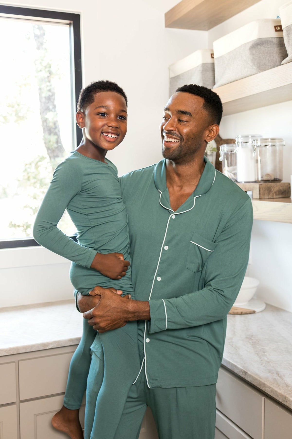Long Sleeve Pajamas in Pine | Kyte Baby