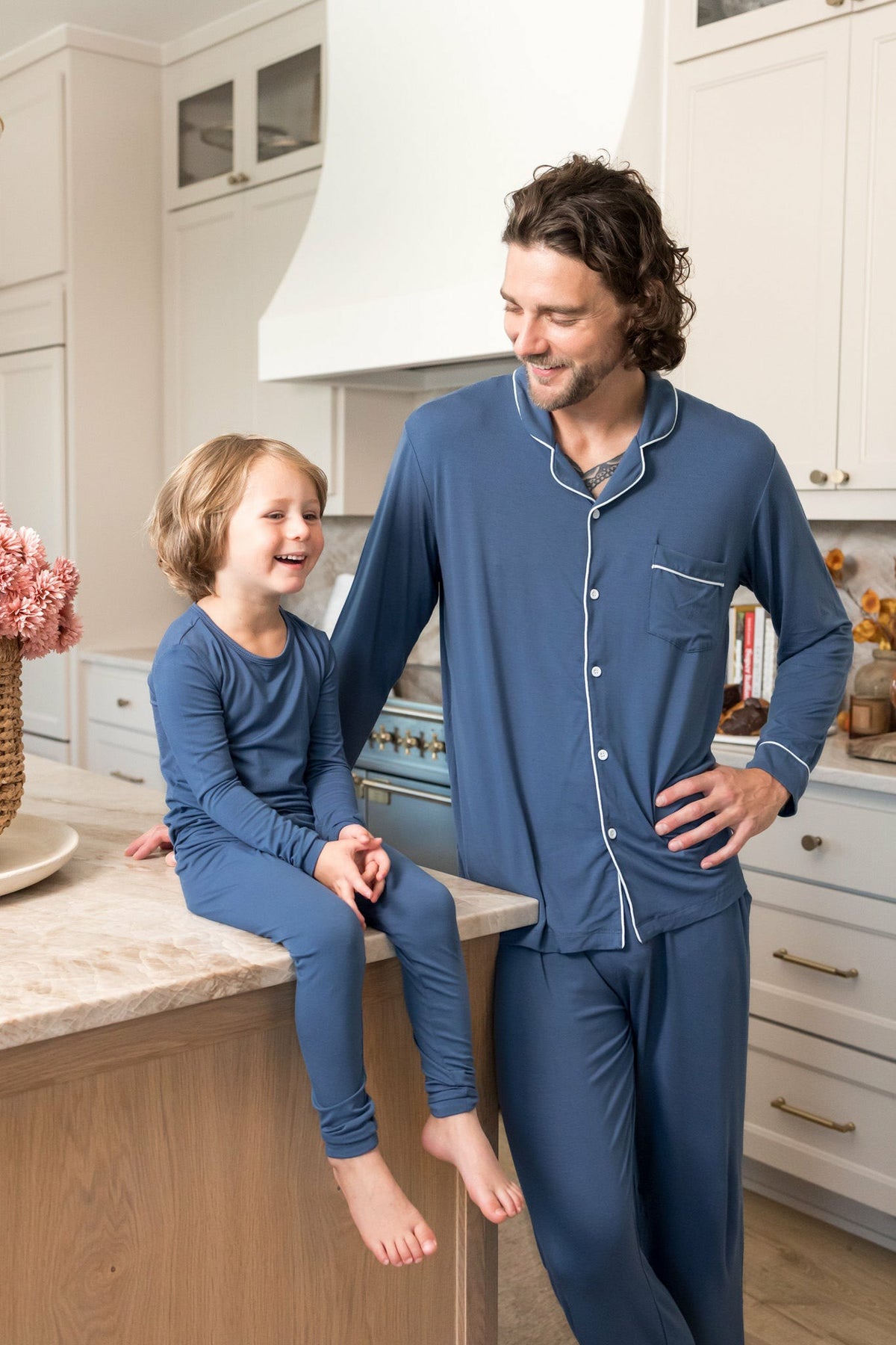 Long Sleeve Pajamas in Oxford | Kyte Baby