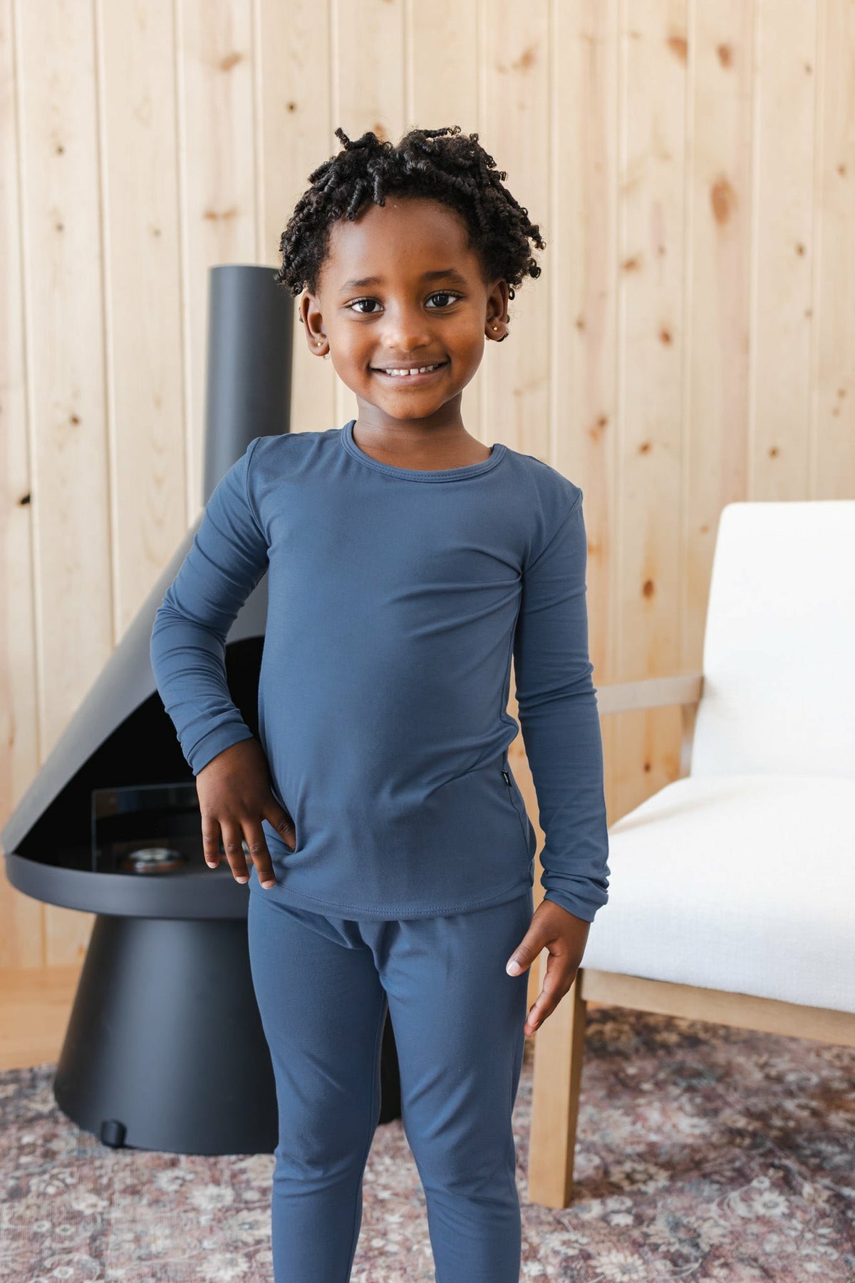 Long Sleeve Pajamas in Oxford | Kyte Baby