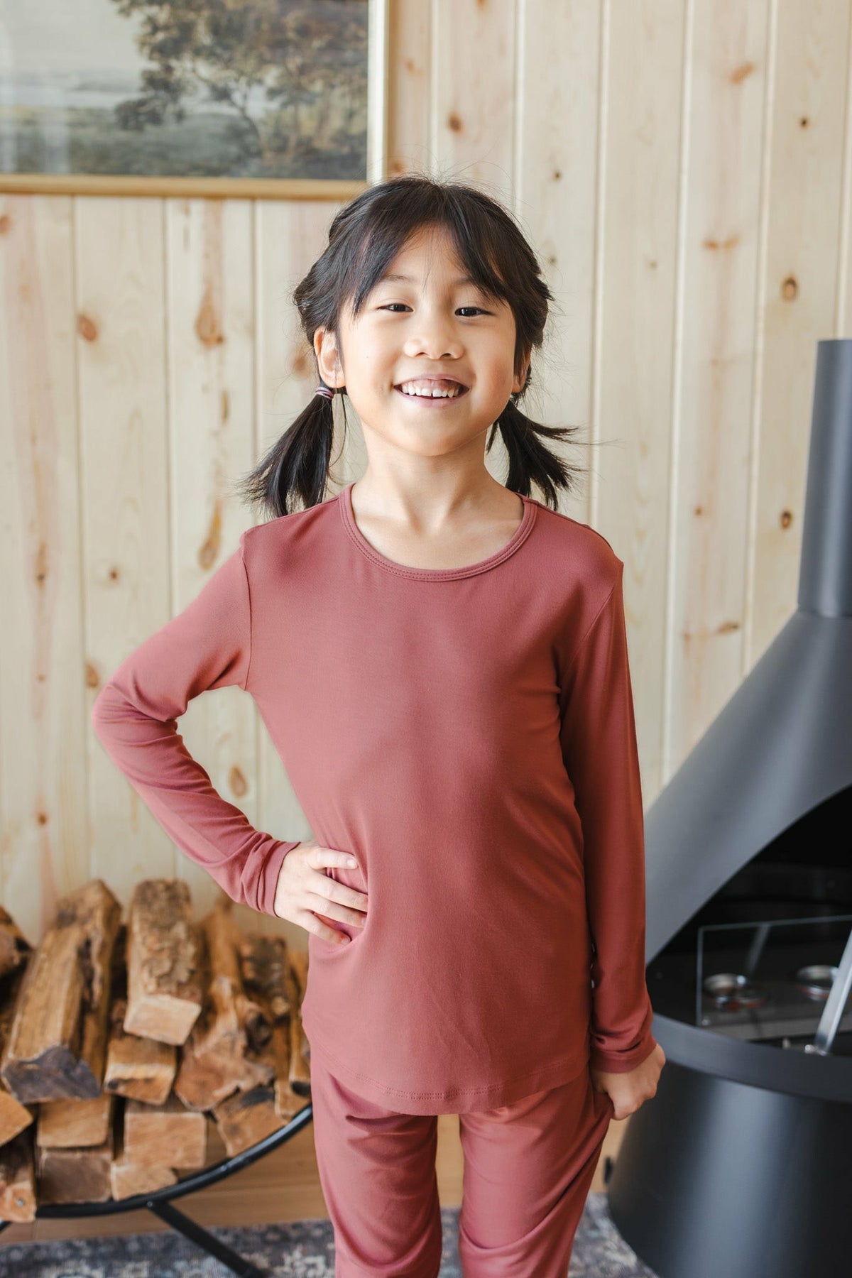 Long Sleeve Pajamas in Ember | Kyte Baby