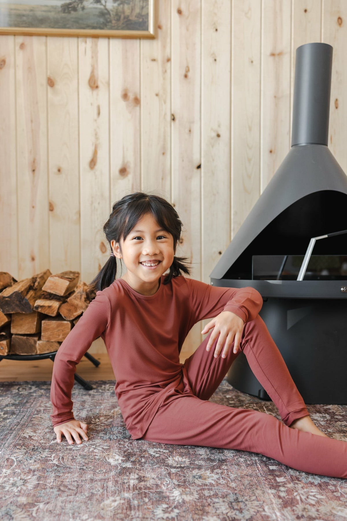 Long Sleeve Pajamas in Ember | Kyte Baby