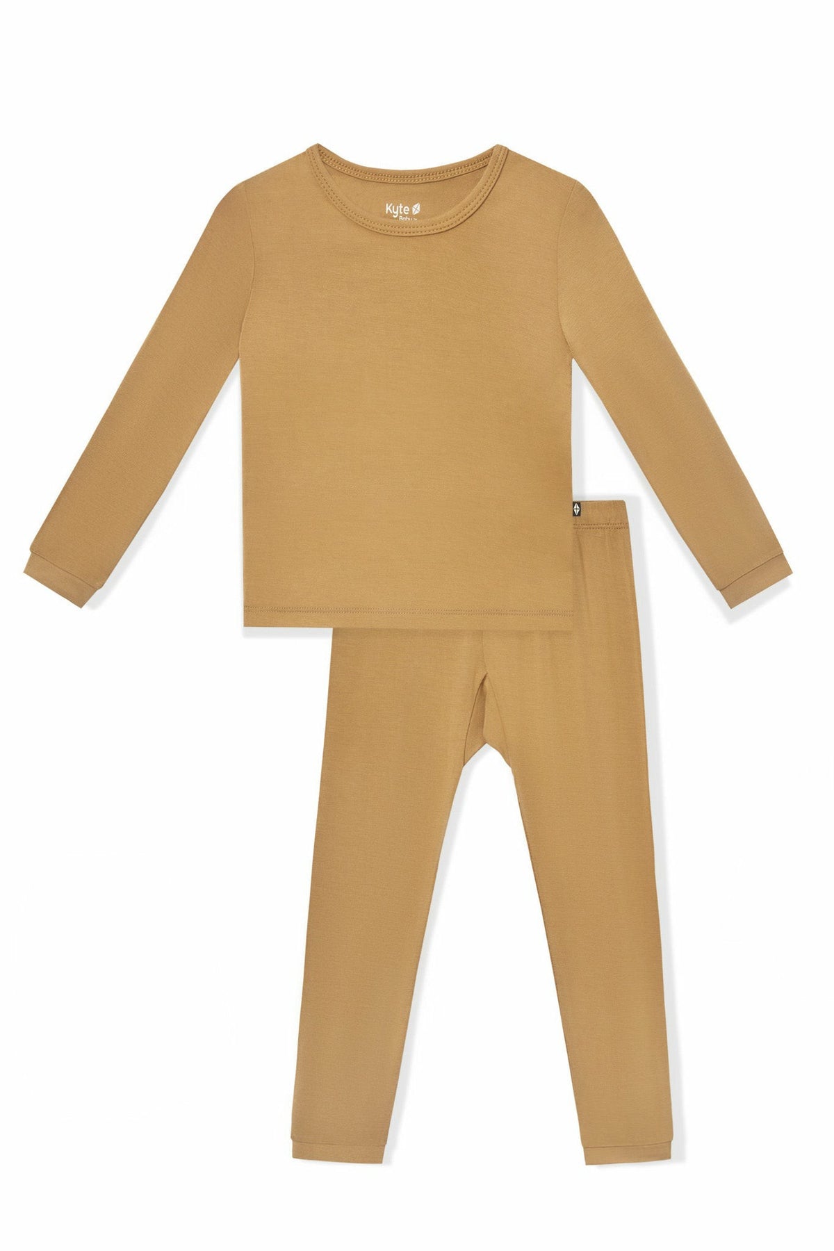Long Sleeve Pajamas in Ochre | Kyte Baby