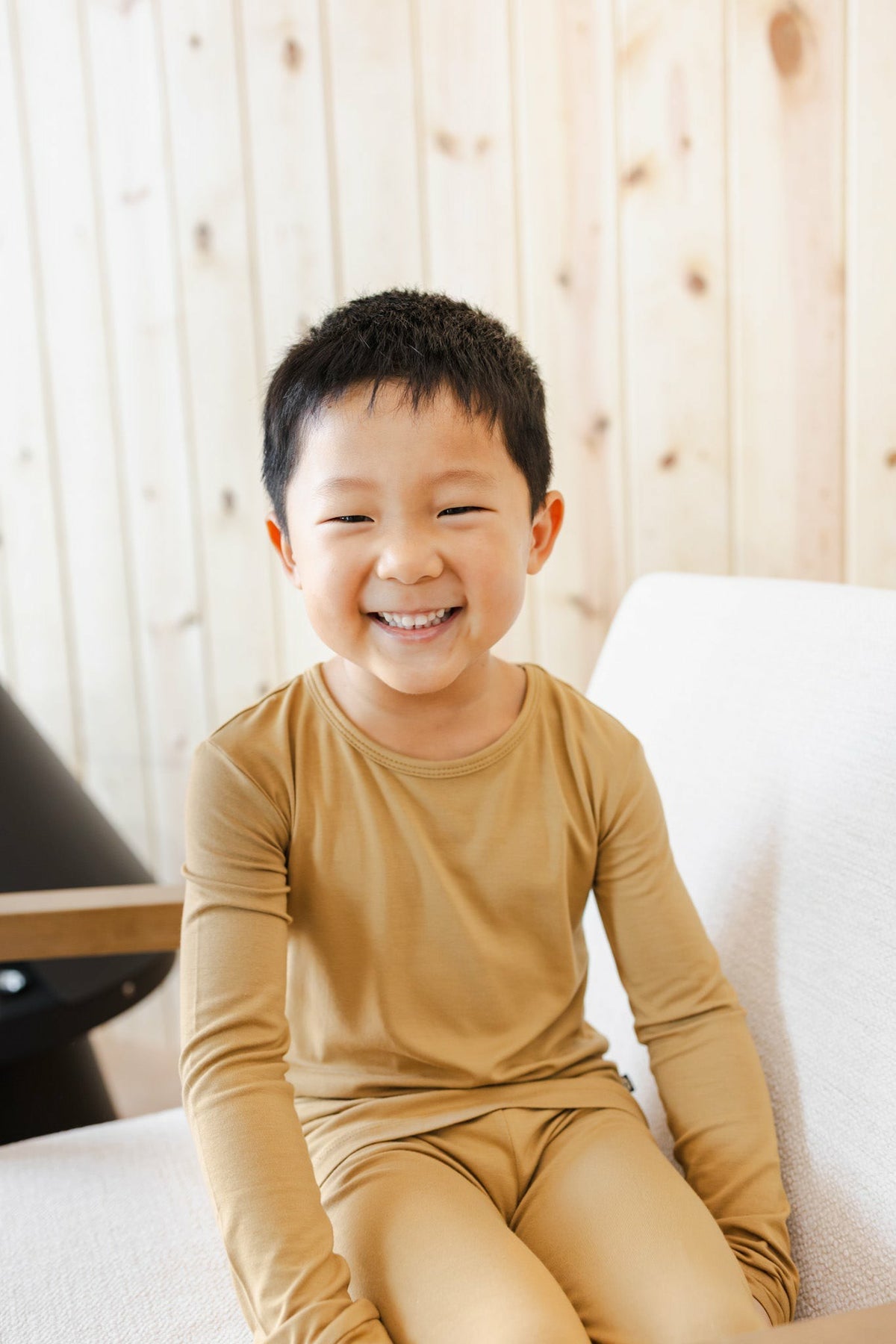 Long Sleeve Pajamas in Ochre | Kyte Baby