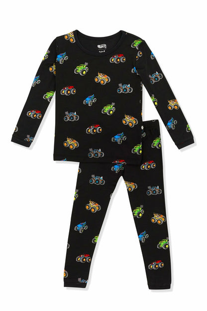 Long Sleeve Pajamas in Monster Truck | Kyte Baby