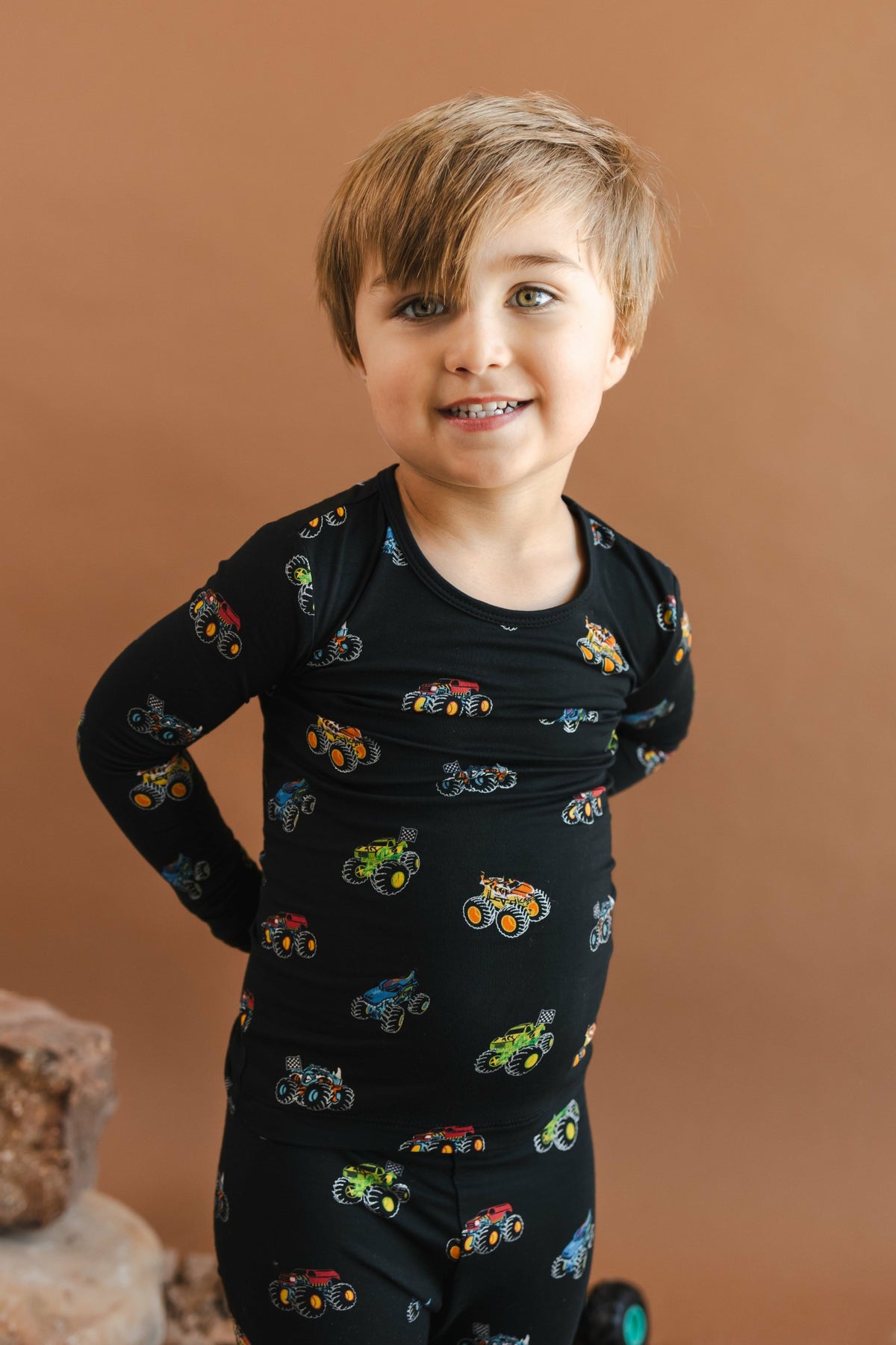 Long Sleeve Pajamas in Monster Truck | Kyte Baby