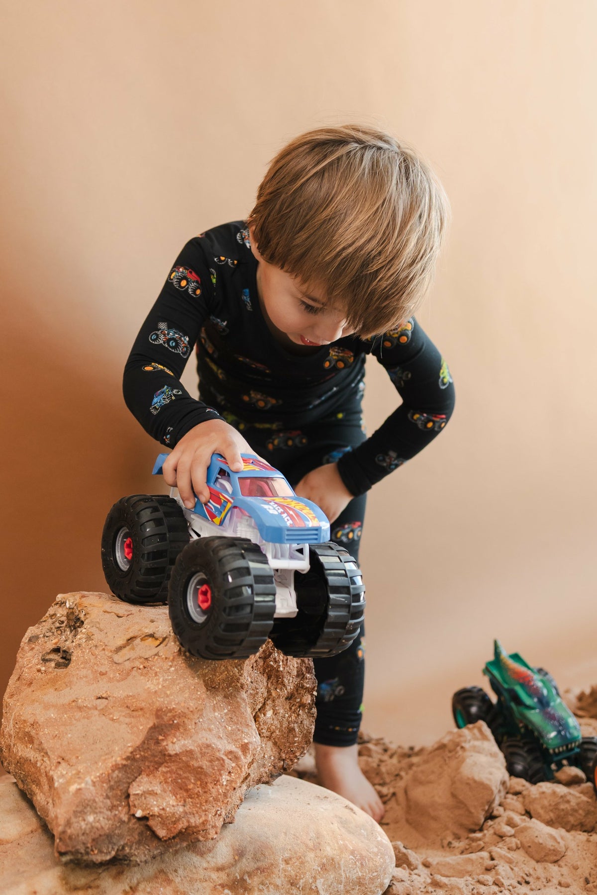 Long Sleeve Pajamas in Monster Truck | Kyte Baby