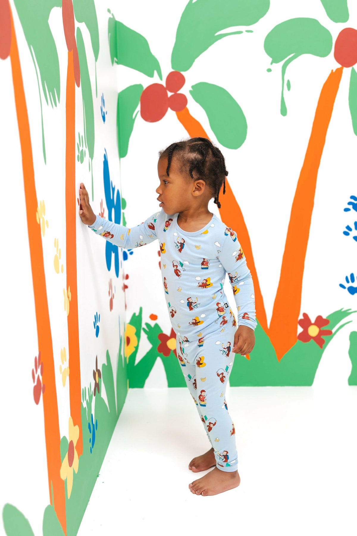 Long Sleeve Pajamas in Curious George | Kyte Baby