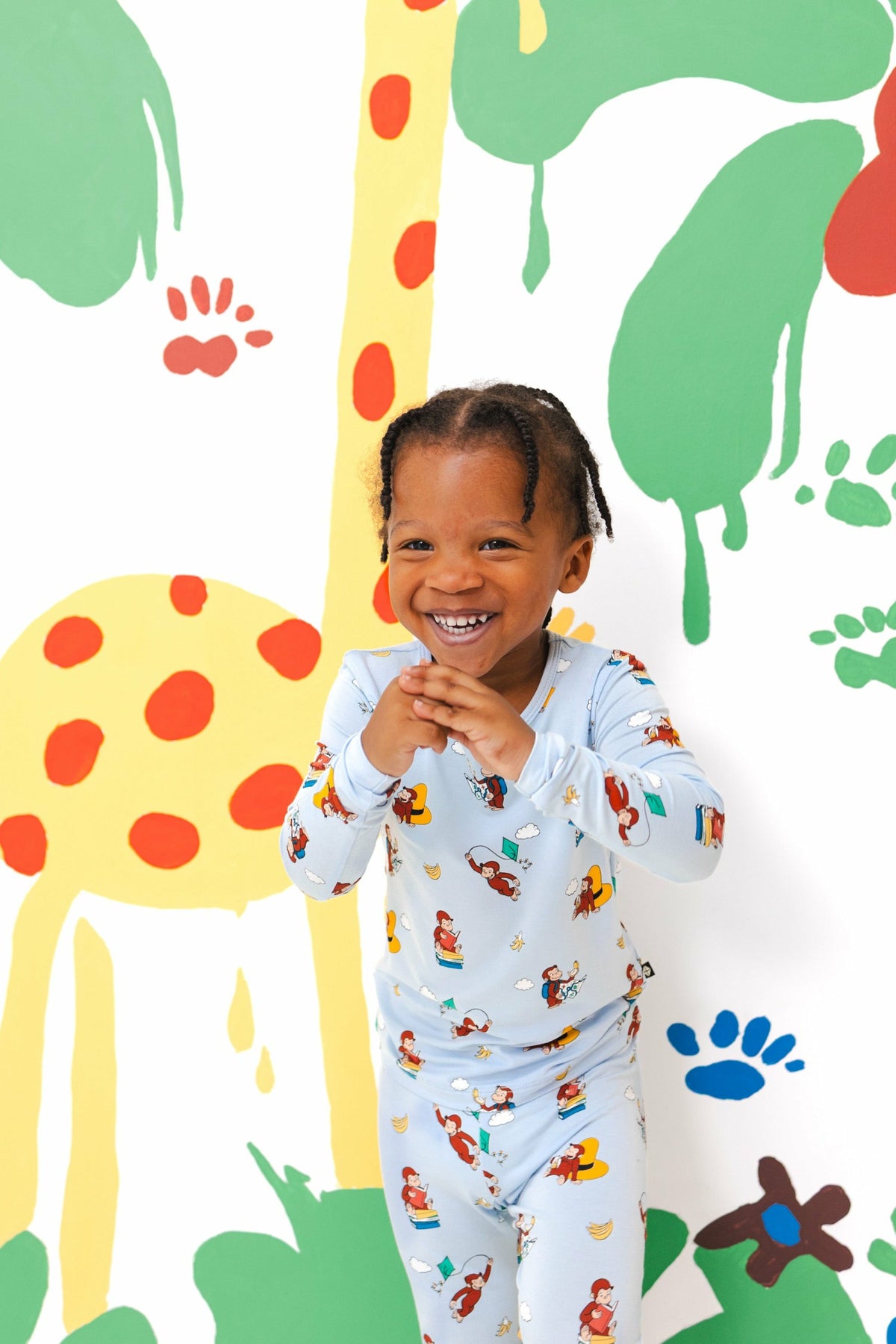 Long Sleeve Pajamas in Curious George | Kyte Baby