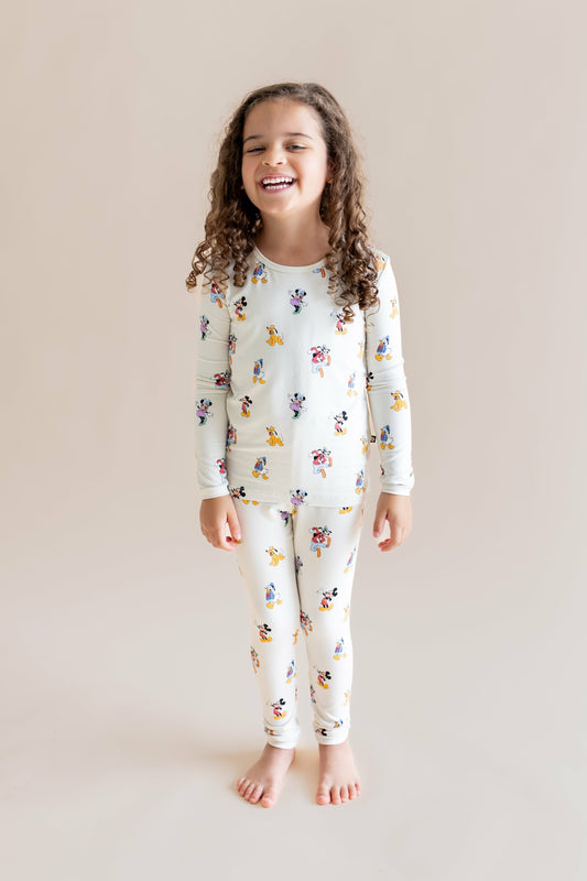 Long Sleeve Pajamas in Mickey Mouse & Friends | Kyte Baby