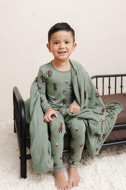 Long Sleeve Pajamas in Groot | Kyte Baby