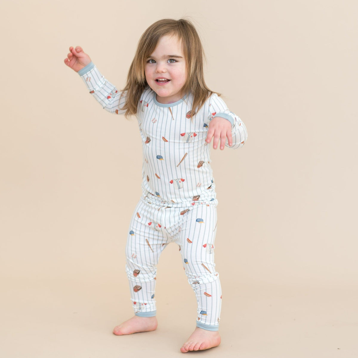 Long Sleeve Pajamas in Home Run | Kyte Baby