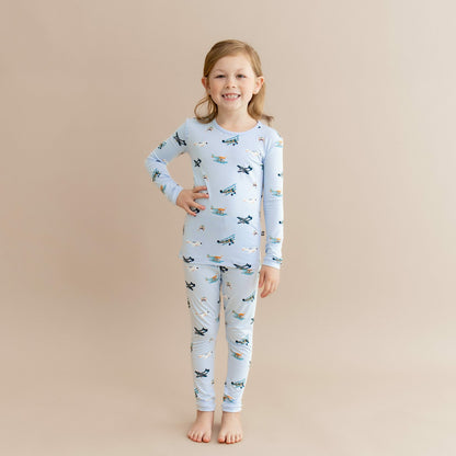 Long Sleeve Pajamas in Take Off | Kyte Baby