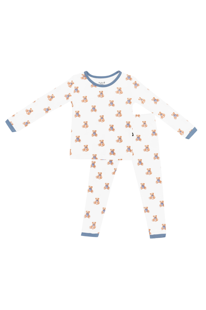 Long Sleeve Pajamas in Teddy Bear | Kyte Baby